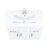 Toreno Vanity Sink With Cabinet - 800mm Modern High Gloss White -Duravit Bathroom Shop mv800 d7
