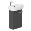 Britton MyHome Cloakroom Wall Hung Vanity Unit - Grey