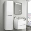 Monza Gloss White Tall Wall Hung Storage Unit - 1500mm High