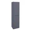 Monza Matt Grey Tall Wall Hung Storage Unit - 1500mm High