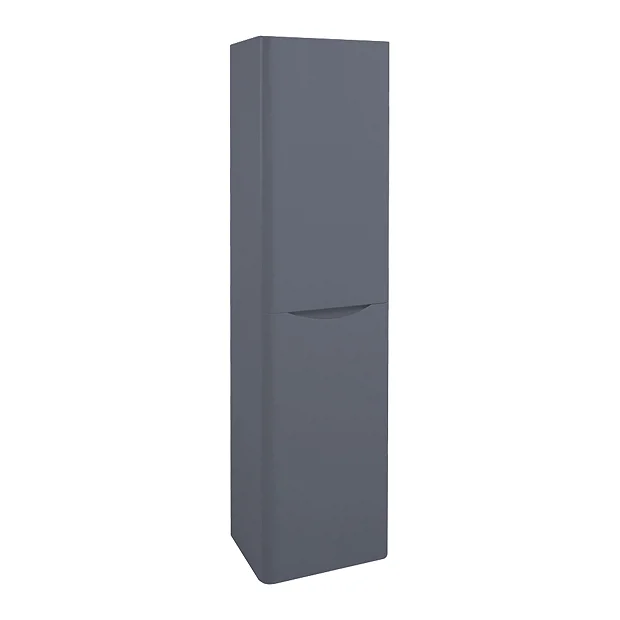 Monza Matt Grey Tall Wall Hung Storage Unit - 1500mm High 3 Monza Matt Grey Tall Wall Hung Storage Unit - 1500mm High