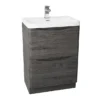 Monza Graphite Oak 600mm Wide Floor Standing Vanity Unit -Duravit Bathroom Shop mz6gofs1 l
