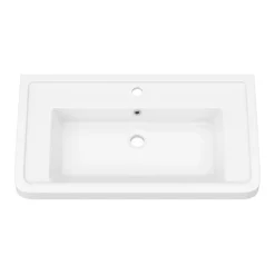 Monza Gloss White 750mm Wide Floor Standing Vanity Unit