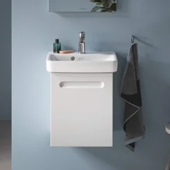Duravit No.1 450mm White Matt Wall Mounted Vanity Unit With Basin -Duravit Bathroom Shop n450whil d1