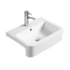 Hudson Reed 570mm 1TH Rectangular Semi-Recessed Basin -Duravit Bathroom Shop nbv171 d1