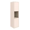 Haywood 1400mm Matt Pink / Driftwood Wall Hung Tall Unit