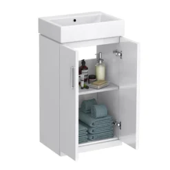 Nova Small Floor Standing 0TH Vanity + Square Toilet 10 Nova Small Floor Standing 0TH Vanity + Square Toilet -Duravit Bathroom Shop nvclkfs0th d2