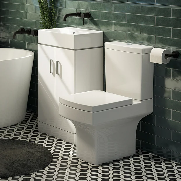 Nova Small Floor Standing 0TH Vanity + Square Toilet 4 Nova Small Floor Standing 0TH Vanity + Square Toilet - Image 2