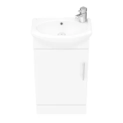 Sienna 420mm Vanity Unit (High Gloss White - Depth 200mm) -Duravit Bathroom Shop nvs100 d4