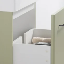 Odyssey Sage Wall Hung Vanity Unit - 600mm Wide With Matt Black Handle -Duravit Bathroom Shop ody6vmsmb d1