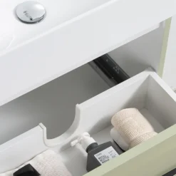 Odyssey Sage Wall Hung Vanity Unit - 600mm Wide With Matt Black Handle -Duravit Bathroom Shop ody6vmsmb d2