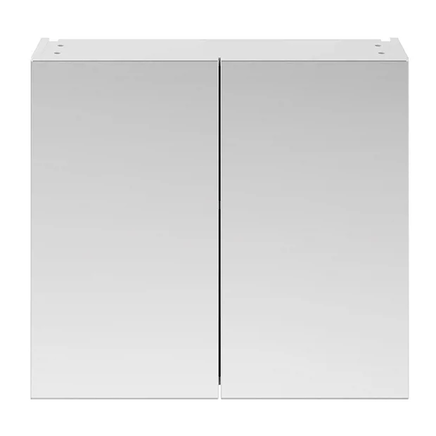 Brooklyn 800mm Gloss White Bathroom Mirror Cabinet - 2 Door 6 Brooklyn 800mm Gloss White Bathroom Mirror Cabinet - 2 Door - Image 4