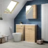 Hudson Reed 500x255mm Natural Oak Compact Vanity Unit -Duravit Bathroom Shop off305 d2