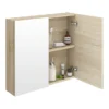 Brooklyn 800mm Natural Oak Bathroom Mirror Cabinet - 2 Door 2 Brooklyn 800mm Natural Oak Bathroom Mirror Cabinet - 2 Door -Duravit Bathroom Shop off319 d3