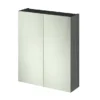 Hudson Reed 600mm Grey Avola 50/50 Mirror Unit -Duravit Bathroom Shop off517n