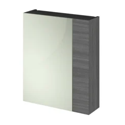 Hudson Reed 600mm Grey Avola 75/25 Mirror Unit