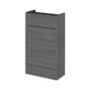 Hudson Reed 500x255mm Grey Avola Compact WC Unit -Duravit Bathroom Shop off545 n