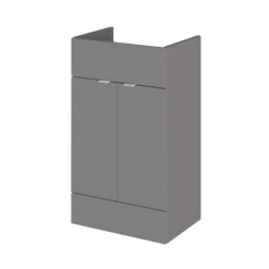 Hudson Reed 500x355mm Gloss Grey Full Depth Vanity Unit -Duravit Bathroom Shop off906 l