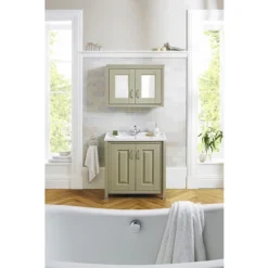 Old London - 800 Mirror Cabinet - Natural Walnut -Duravit Bathroom Shop old london 800m d2nnn