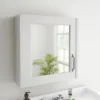 York Traditional White Ash 1 Door Mirror Cabinet (600 X 162mm) -Duravit Bathroom Shop olf113 d1