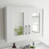 York Traditional White Ash 2 Door Mirror Cabinet (800 X 162mm) -Duravit Bathroom Shop olf115 d1
