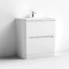 Nuie Elbe Satin White 800mm Floor Standing 2-Drawer Vanity Unit 2 Nuie Elbe Satin White 800mm Floor Standing 2-Drawer Vanity Unit -Duravit Bathroom Shop par103a d2