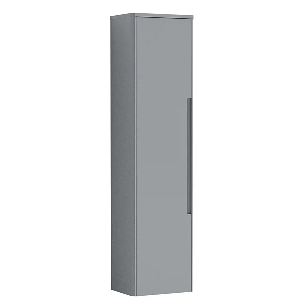 Nuie Elbe Satin Grey Wall Hung Tall Unit 4 Nuie Elbe Satin Grey Wall Hung Tall Unit - Image 2