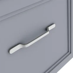 Period Bathroom Co. Wall Hung Vanity - Matt Grey - 500mm 1 Drawer With Chrome Handle