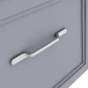 Period Bathroom Co. Wall Hung Vanity - Matt Grey - 800mm 2 Drawer With Chrome Handles -Duravit Bathroom Shop pbc8whgry2d d2