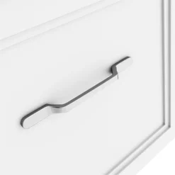 Period Bathroom Co. Wall Hung Vanity - Matt White - 800mm 2 Drawer With Chrome Handles