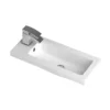 Hudson Reed 600 X 255mm Compact Polymarble Basin 1TH -Duravit Bathroom Shop pmb303 l