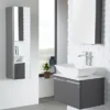 Roper Rhodes 320mm Mirrored Storage Unit - Gloss White -Duravit Bathroom Shop purs600ce d1nnn