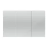 Hudson Reed 1350mm White Gloss 3 Door Mirror Cabinet 2 Hudson Reed 1350mm White Gloss 3 Door Mirror Cabinet -Duravit Bathroom Shop qua009 nd1
