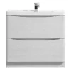 Monza White Ash 900mm Wide Floor Standing Vanity Unit -Duravit Bathroom Shop rwa900fs d1