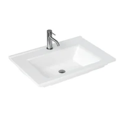 Britton Shoreditch 650mm Wall-Hung Double Drawer Vanity Unit With Black Handles - Caramel -Duravit Bathroom Shop s65ddbsq d1