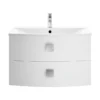 Hudson Reed Sarenna 700mm Wall Hung Cabinet & Basin - Moon White