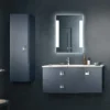 Hudson Reed Sarenna 1000mm Wall Hung Cabinet & Basin - Mineral Blue