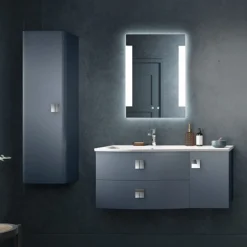 Hudson Reed Sarenna 1000mm Wall Hung Cabinet & Basin - Mineral Blue