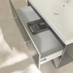 Villeroy & Boch Villeroy And Boch Avento Crystal Grey 1000mm Wall Hung 2-Drawer Vanity Unit
