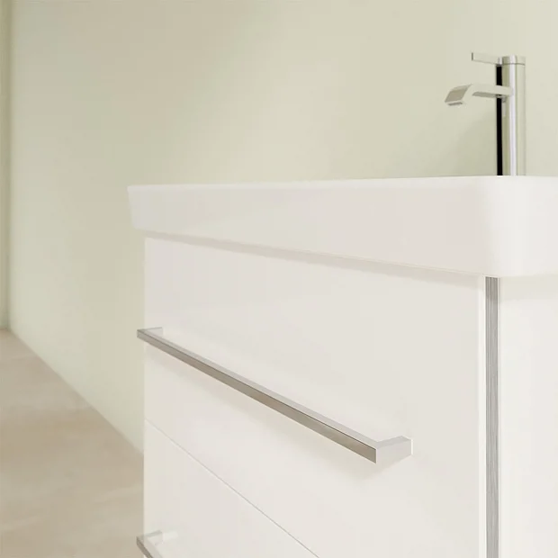 Villeroy & Boch Villeroy And Boch Avento Wall Hung Vanity Unit 580mm - Crystal White 8 Villeroy & Boch Villeroy And Boch Avento Wall Hung Vanity Unit 580mm - Crystal White - Image 6
