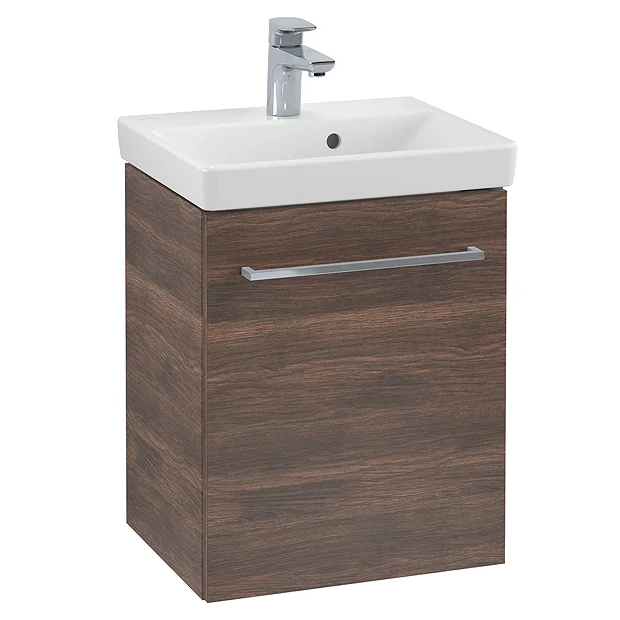 Villeroy & Boch Villeroy And Boch Avento Arizona Oak 450mm Wall Hung 1-Door Vanity Unit 4 Villeroy & Boch Villeroy And Boch Avento Arizona Oak 450mm Wall Hung 1-Door Vanity Unit - Image 2