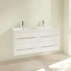 Villeroy & Boch Villeroy And Boch Avento Double Vanity Unit 1180mm - Crystal White -Duravit Bathroom Shop save29b401 d1