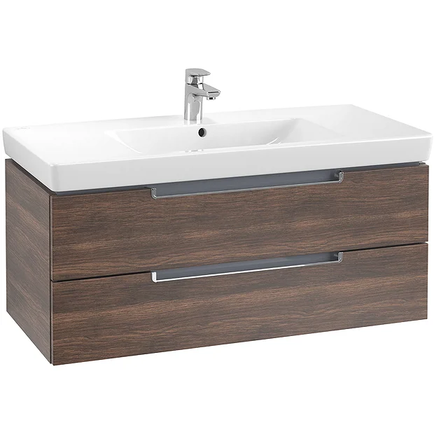 Villeroy & Boch Villeroy And Boch Subway 2.0 Arizona Oak 1000mm Wall Hung 2-Drawer Vanity Unit 4 Villeroy & Boch Villeroy And Boch Subway 2.0 Arizona Oak 1000mm Wall Hung 2-Drawer Vanity Unit - Image 2