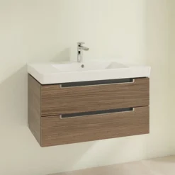 Villeroy & Boch Villeroy And Boch Subway 2.0 Arizona Oak 800mm Wall Hung 2-Drawer Vanity Unit -Duravit Bathroom Shop sb2ao800 d1