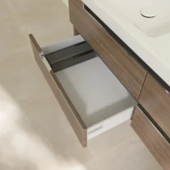 Villeroy & Boch Villeroy And Boch Subway 2.0 Arizona Oak 1300mm Wall Hung Double Basin Vanity Unit