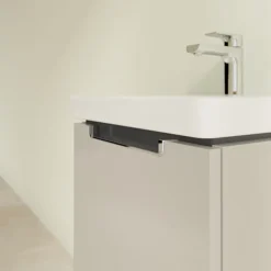 Villeroy & Boch Villeroy And Boch Subway 2.0 Soft Grey 450mm Wall Hung 1-Drawer Vanity Unit -Duravit Bathroom Shop sbsg440 d2