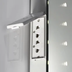 Sensio Sienna 390 X 500mm LED Mirror With Demister Pad & Shaving Socket -Duravit Bathroom Shop se30696c0.1 d3