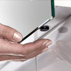 Sensio Aspen Diffused Double LED Mirror Cabinet With Shaving Socket -Duravit Bathroom Shop se30766c0 d2