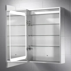 Sensio Belle Dual-Lit LED Mirror Cabinet With Demister Pad & Shaving Socket -Duravit Bathroom Shop se30796c0 d1