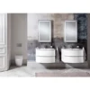 Crosswater - Svelte Two Drawer Vanity Unit & Basin - White Gloss 1 Crosswater - Svelte Two Drawer Vanity Unit & Basin - White Gloss -Duravit Bathroom Shop se60wg d6